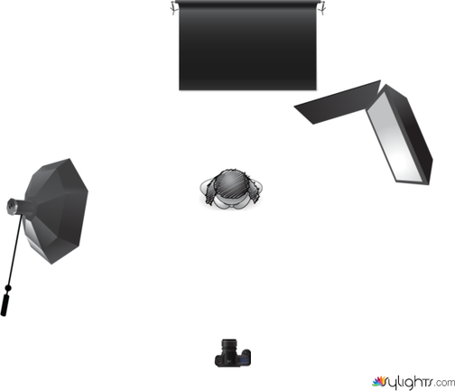 Fondo negro, pelo iluminado para recorte by Guest User