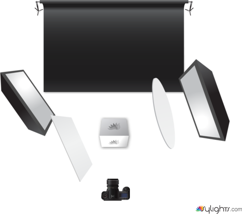 ESQUEMA DE ILUMINACIÓN VINO Y COPA by Guest User