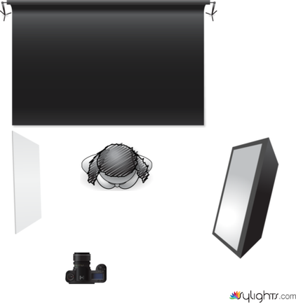 Portrait with softbox and White reflector  by Guest User