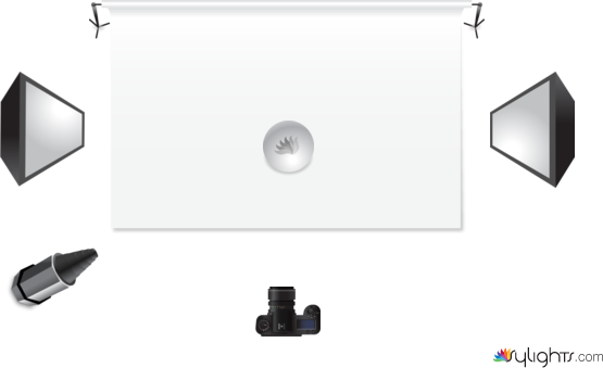 Lighting Diagram Bottle Shot by Guest User