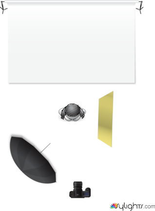 24-light_deck_rembrandt+umbrella+diffuser+zebrareflector by Guest User