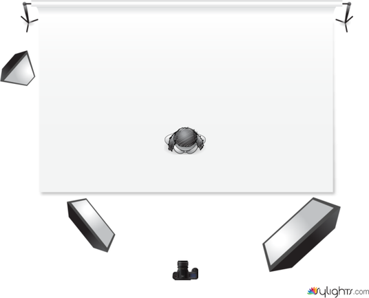 Esquema de luz foto fundo cinza by Guest User