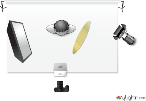 Kamoon_Dani - Lighting Diagram - Shoot Through Portrait by Guest User