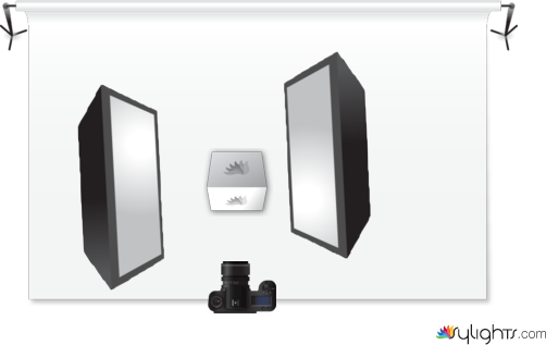 two light product set up by Stuart James Swinbourne